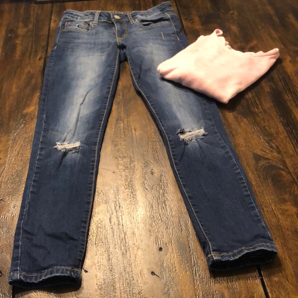 Aeropostale Dark Stone Wash Jeans - 4 Short